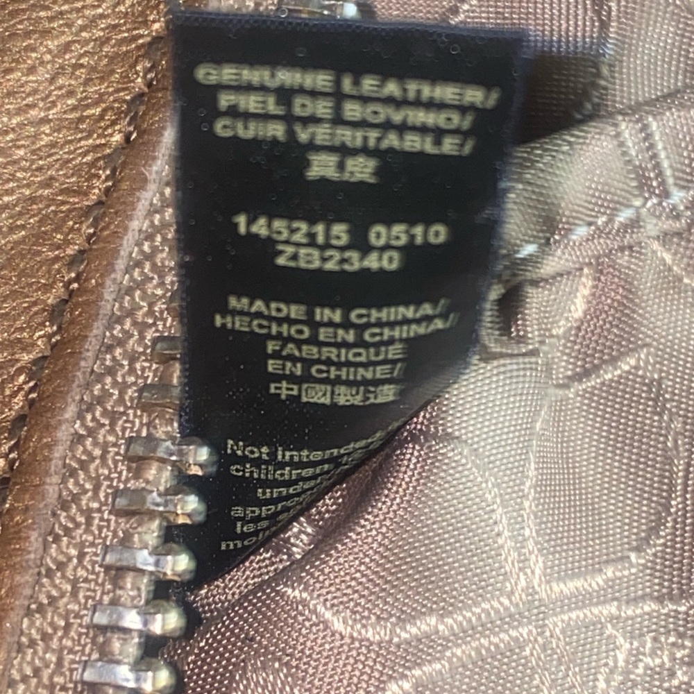 Vintage Fossil Sutter metallic bronze leather crossbody Y2k - Picture 13 of 15